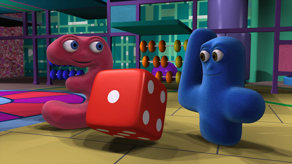 Numberjacks 3 & 4 with dice image